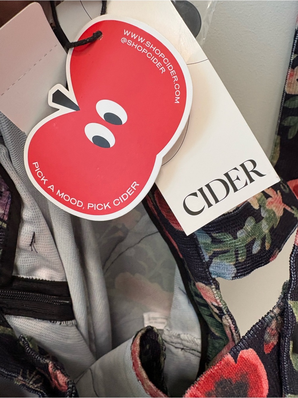 Cider Black Floral Pinafore Jumpsuit - Picture 3 of 3